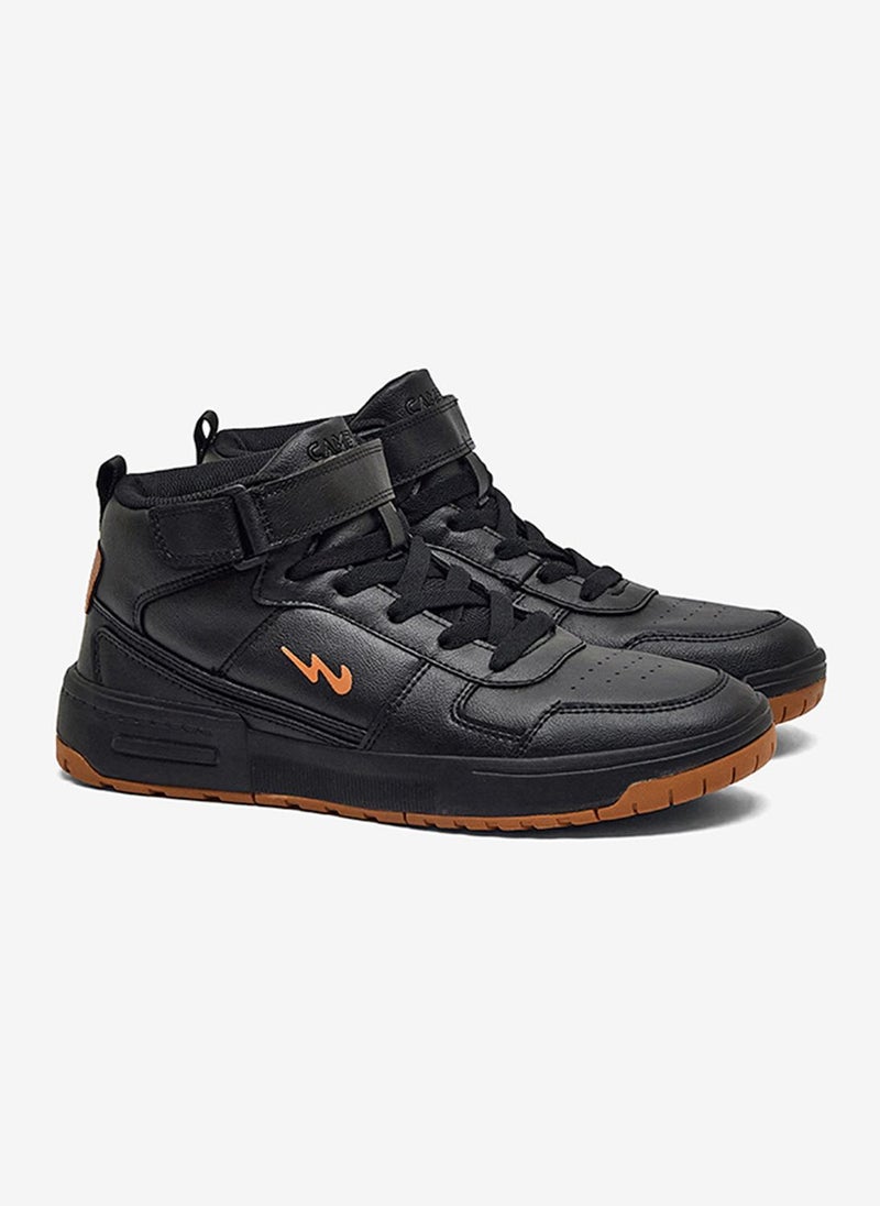 CAMPUS Men Flee Memory Extra Bounce Lace-Up Sneakers-Black - Image 4