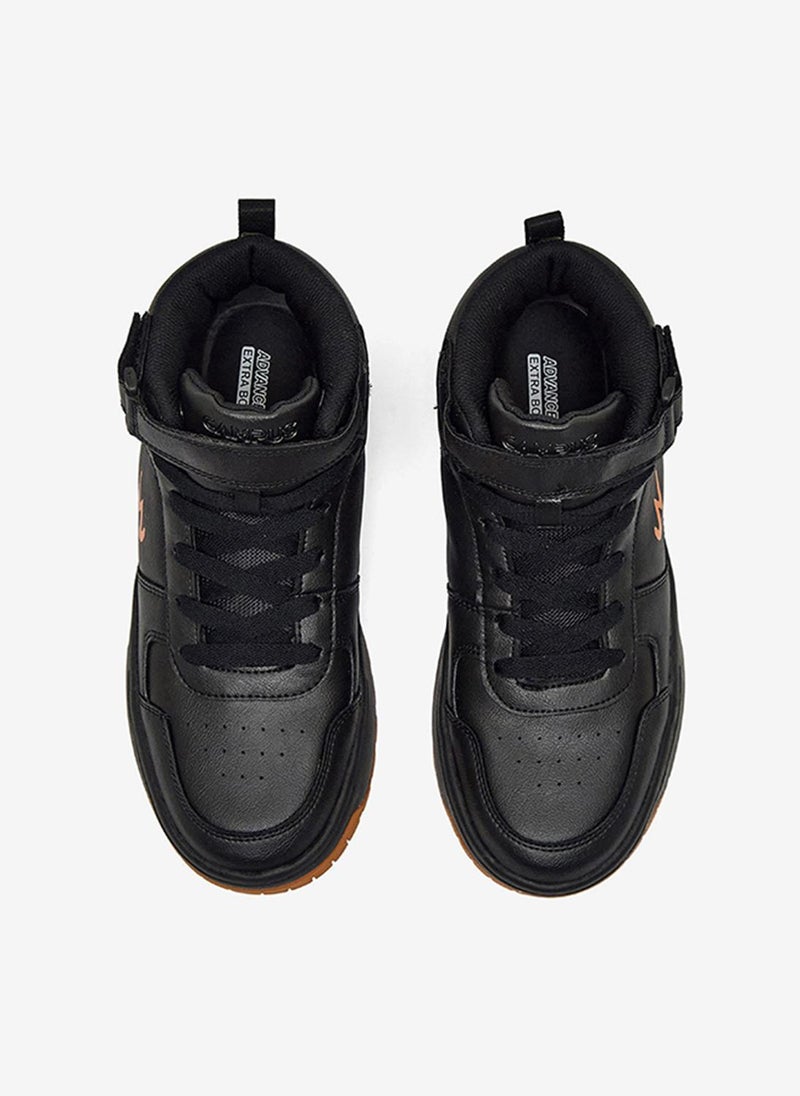 CAMPUS Men Flee Memory Extra Bounce Lace-Up Sneakers-Black - Image 3