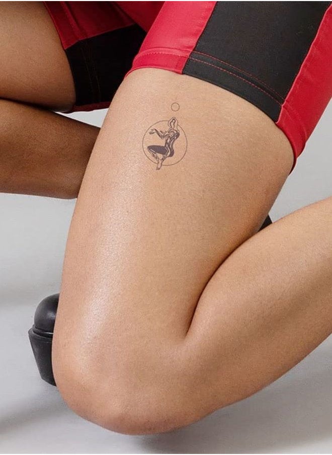 inkbox Inkbox Temporary Tattoos, Semi-Permanent Tattoo, One Premium Easy Long Lasting, Water-Resistant Temp Tattoo with For Now Ink - Lasts 1-2 Weeks, Attune, 3 x 3 in  - Image 2