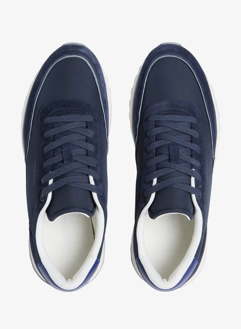 CALVIN KLEIN Navy/Granite Road/Cobalt Leather Sneakers for Men | Best Price UAE