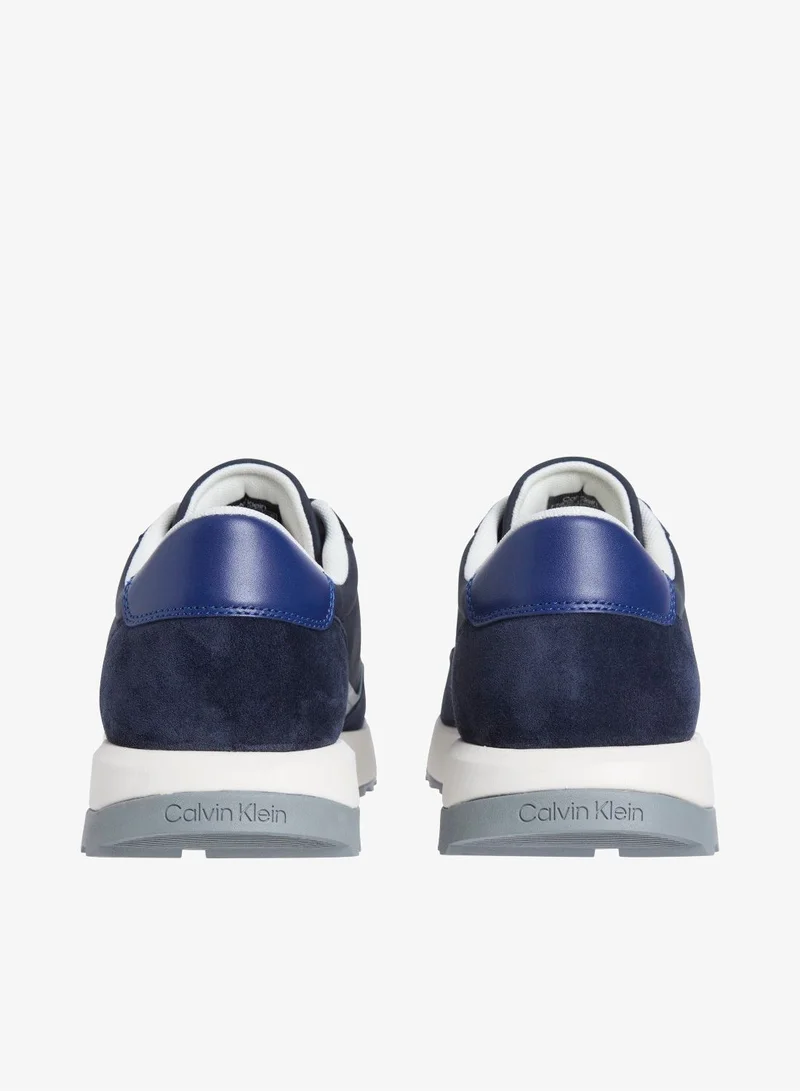CALVIN KLEIN Navy/Granite Road/Cobalt Leather Sneakers for Men | Best Price UAE