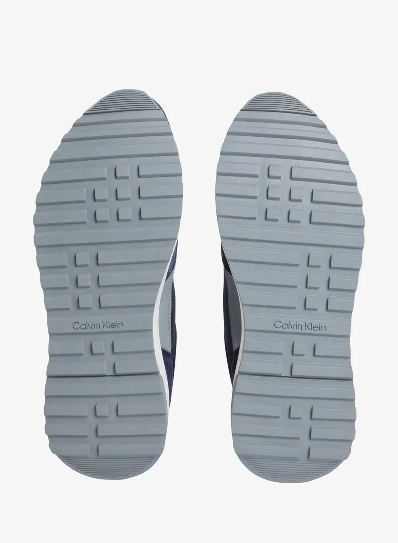 CALVIN KLEIN Navy/Granite Road/Cobalt Leather Sneakers for Men | Best Price UAE