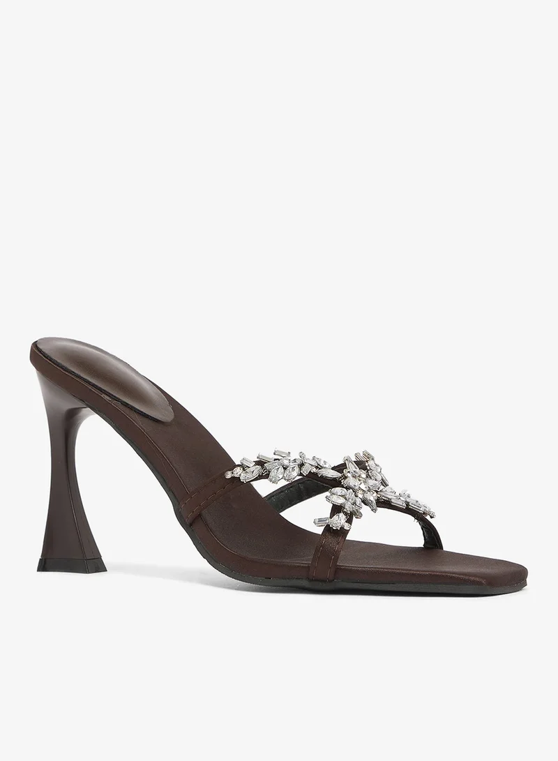 Statement High Heel Rhinestone Detail High Heels