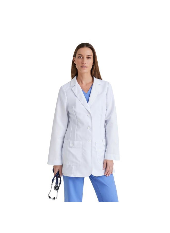 Barco Women's Grey'S Anatomy Missy 2 Pkt Lab Coat W/Back Tab Medium White - Image 1