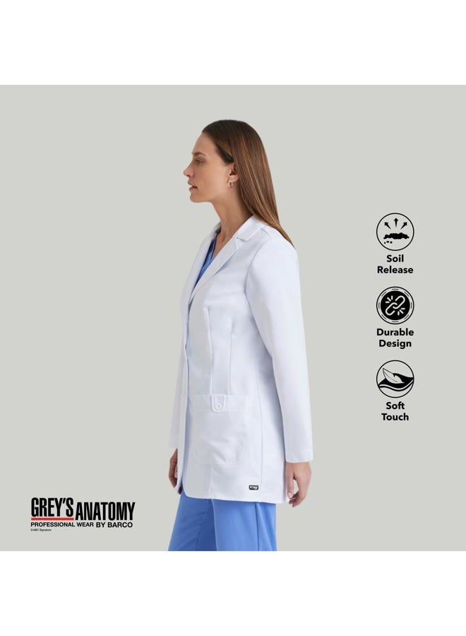 Barco Women's Grey'S Anatomy Missy 2 Pkt Lab Coat W/Back Tab Medium White - Image 3
