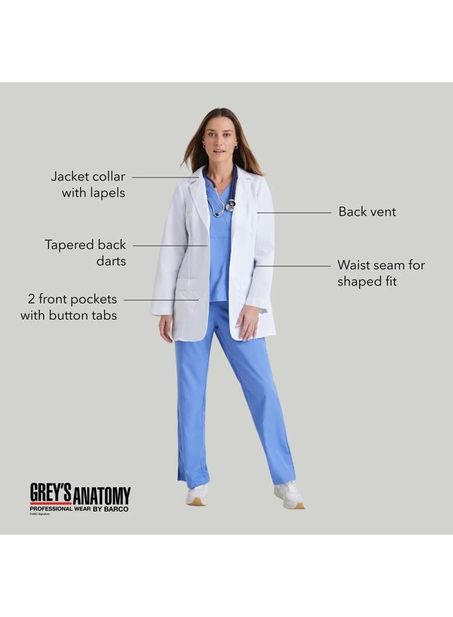 Barco Women's Grey'S Anatomy Missy 2 Pkt Lab Coat W/Back Tab Medium White - Image 5
