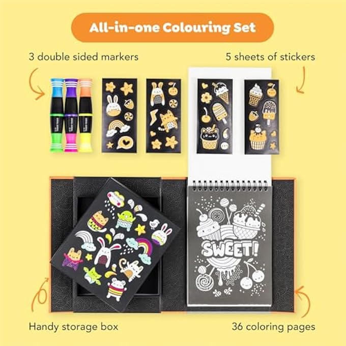 Tiger Tribe NEON COLOURING SET - GLOW FRIENDS - Image 3