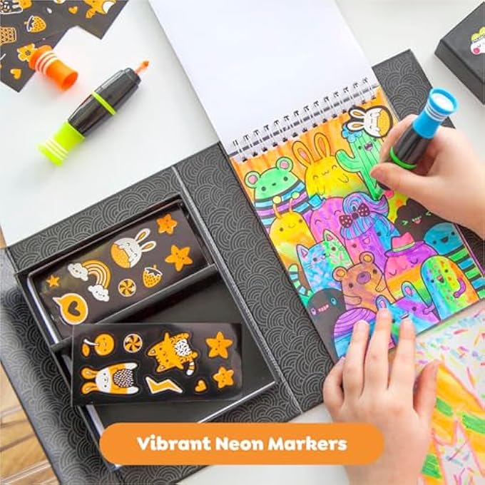 Tiger Tribe NEON COLOURING SET - GLOW FRIENDS - Image 4