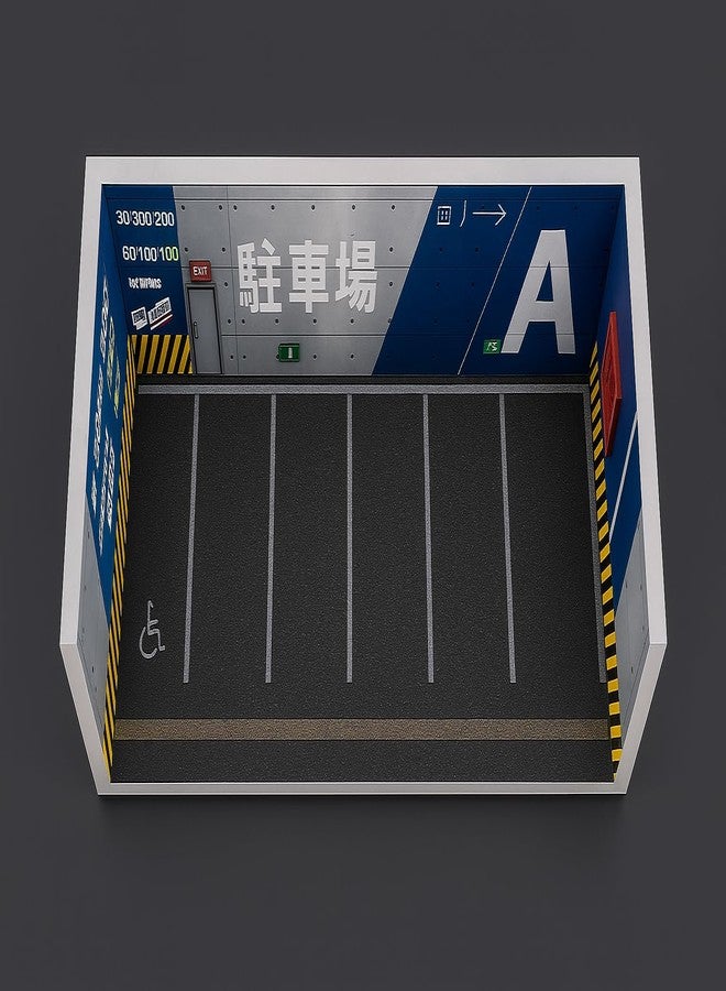 Art Monk A One Garage - Limited Edition Diorama Stack | Premium Die-Cast Car Display | Miniature Garage Parking Scene for Scale Models | Collectible Car Display Backdrop(Without Cars) - Image 3