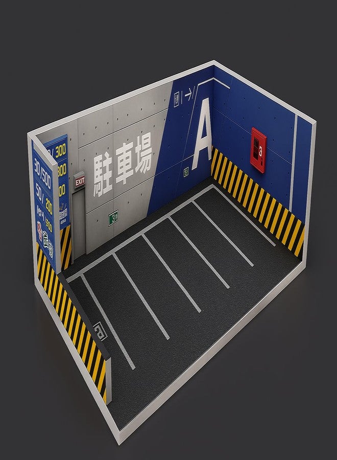 Art Monk A One Garage - Limited Edition Diorama Stack | Premium Die-Cast Car Display | Miniature Garage Parking Scene for Scale Models | Collectible Car Display Backdrop(Without Cars) - Image 2