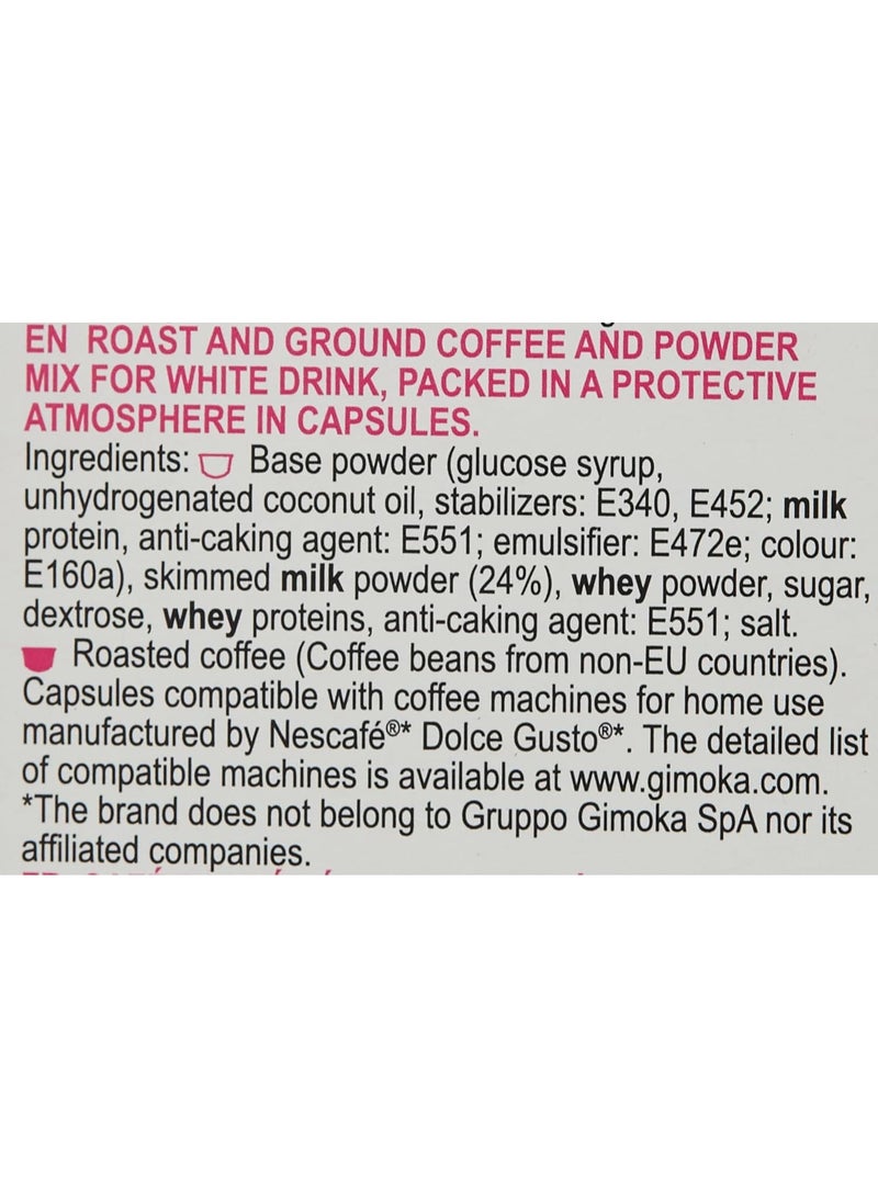 GIMOKA Dolce Gusto Latte Macchiato 16 Coffee Capsules 164g - Image 3