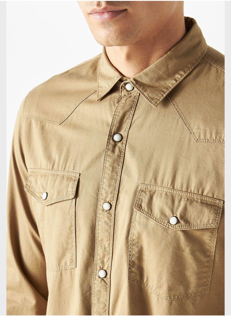 Lee Cooper - Flap Pockets Regular Fit Shirt - Image 1