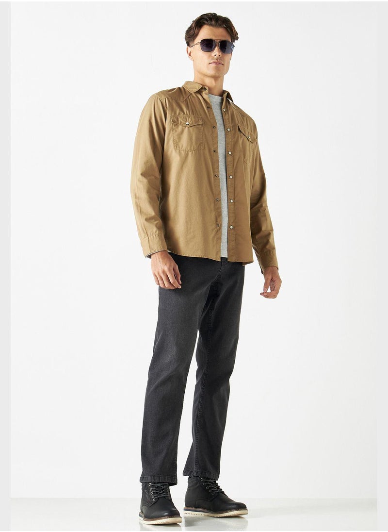 Lee Cooper - Flap Pockets Regular Fit Shirt - Image 1