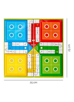 RATNA'S RATNA'S Classic Strategy Game Little Snakes and Ladders with Ludo 2 In 1 for Young Businessman (Multicolour),5 years and up  - Image 4