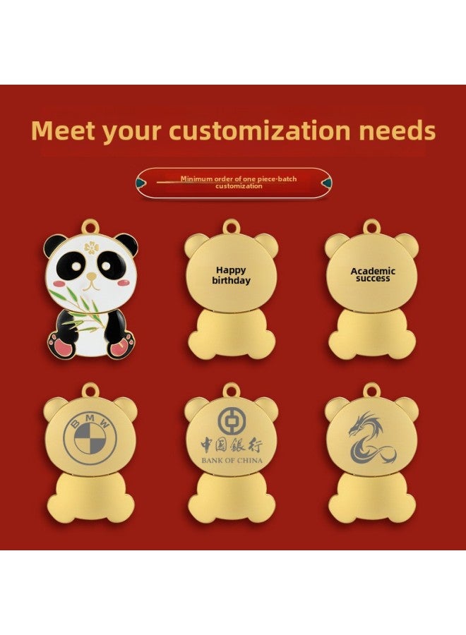 Chinese Style USB Flash Disk Metal Creative Fashion Panda Gift USB Flash Disk High Speed Light Luxury USB Flash Disk Free Lettering-Color:Panda USB Flash Drive-Capacity:8GB  - Image 4