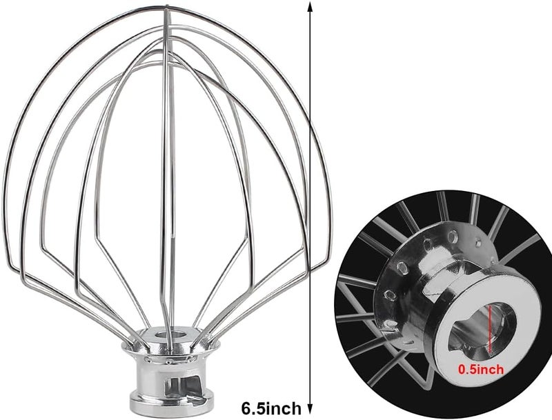 Anbige Replacement Parts 6-Wire Whip Attachment,Compatible with Cuisinart Tilt-Head Stand Mixer SM-50 and SMD-50 Series - Image 5
