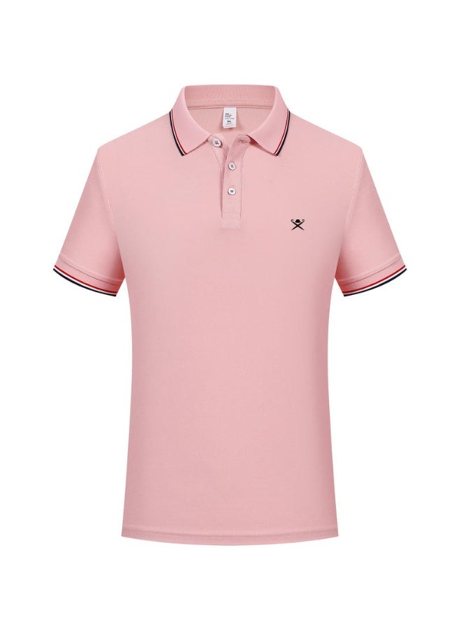 Hackett London Unisex pointed collar golf Polo shirt Simple LOGO printed breathable leisure sports short-sleeved shirt - Image 5