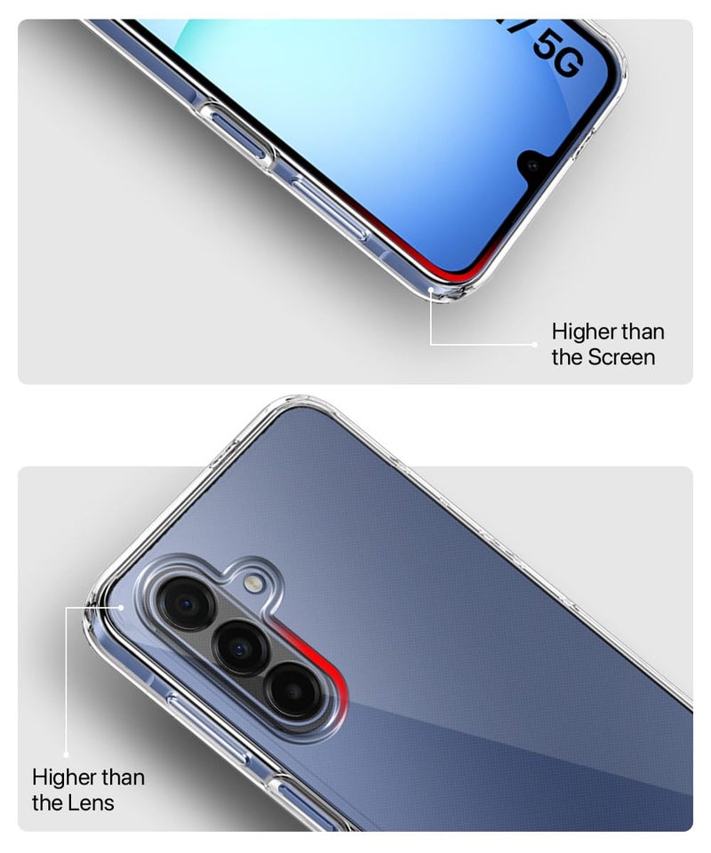 WOW IMAGINE Transparent Back Cover Case for Samsung Galaxy M17 5G | A17 5G | F17 5G | Raised Bumps for Full Device & Camera Protection Shockproof TPU Silicone Back Case Mobile Cover – Transparent - Image 5
