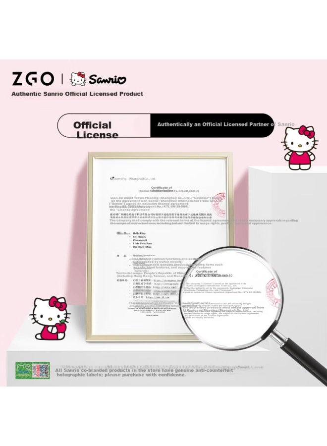 Zgo Sanrio Student Girls Sports Digital Watch High-value Small Square Wrisch Kids Birthday Gift - Image 5
