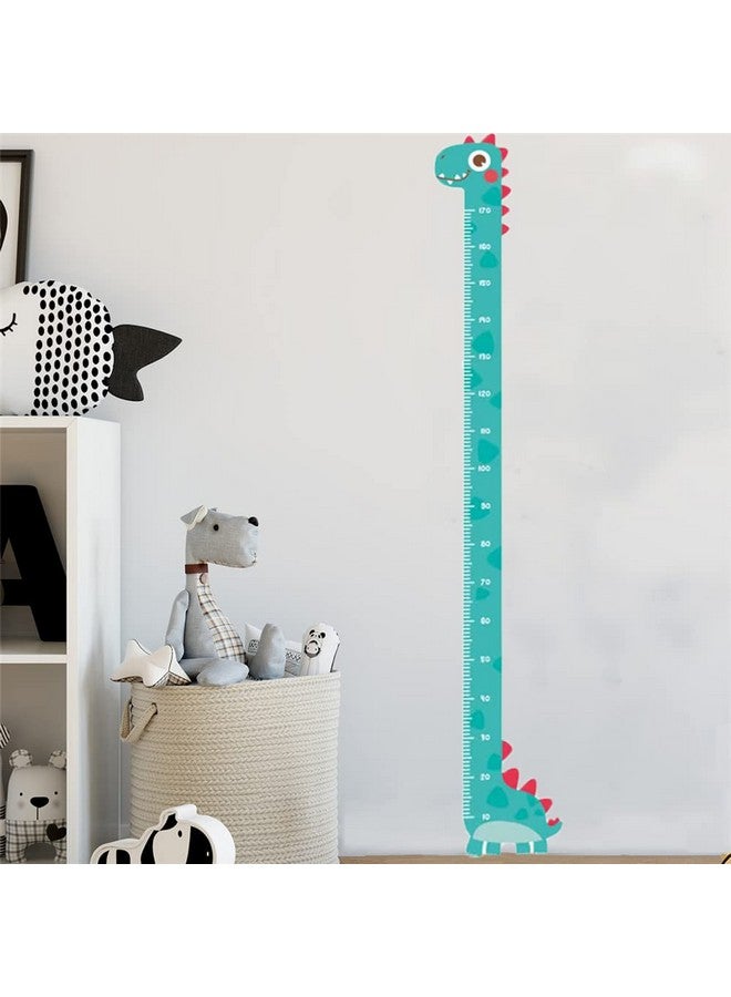 DEKMILE Green Dinosaur Vinyl Self-Adhesive Growth Chart Decal for Kids Room Bedroom Nursery Wall Decor StickerRemovable Baby Height Measure Mural 10cm to 170cm - Image 3