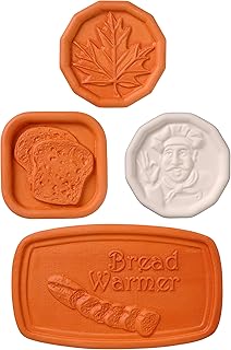 JBK Pottery COOKÃ¢â‚¬â„¢S HELPER 4 PIECE COLLECTION - Brown Sugar Keeper, Bread Saver, Pot Minder, Bread Warmer - Image 1