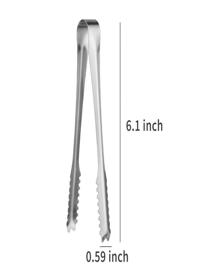 WHTCHSU Sweet Candy Buffet Ice Tongs & Scoops (Silver-1 set) - Image 3