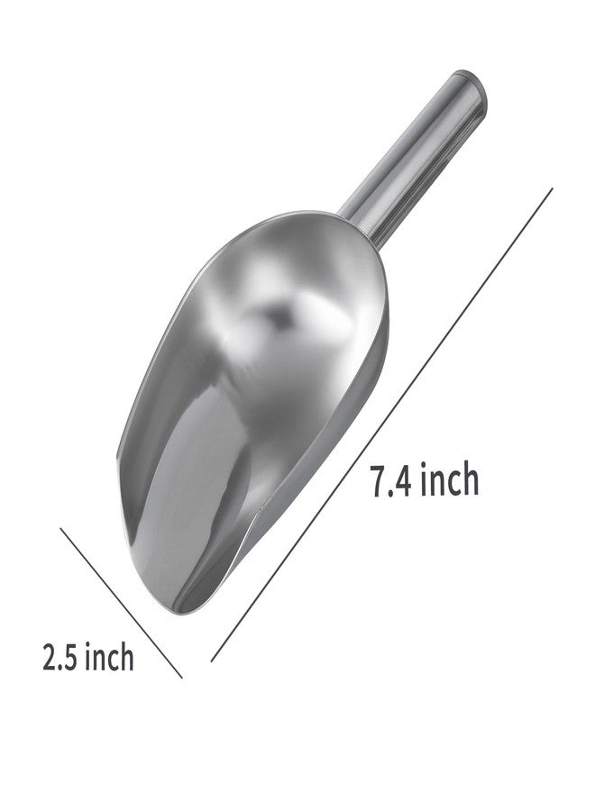 WHTCHSU Sweet Candy Buffet Ice Tongs & Scoops (Silver-1 set) - Image 2