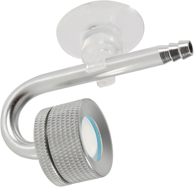 CO2 Diffuser Efficient Aquarium Equipment for Clear Carbon Dioxide Bubbles in Fish Supplies Made of Aluminium Alloy Blue 6cm (Silver) - Image 1