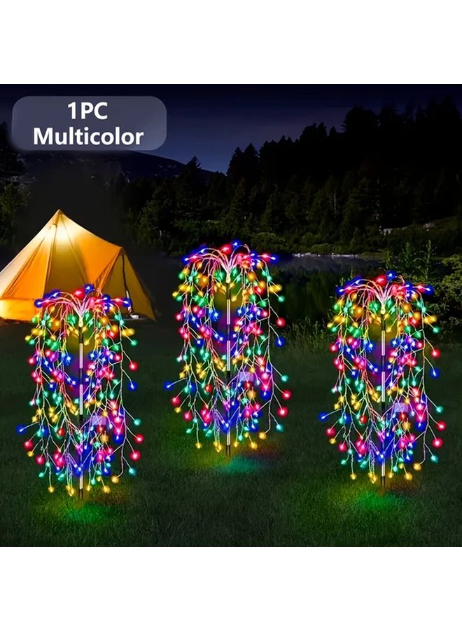 Multicolor Firecracker Lawn Light Solar Powered 8 Modes Auto On Off Outdoor Garden - Image 1