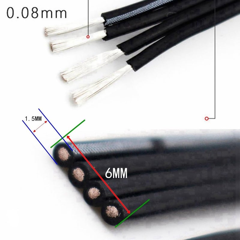 90 Degree/Straight Head USB 2.0 Extension Cable Wire Male to Female Flat Cable 26AWG for Laptops Keyboards Printers - Image 3