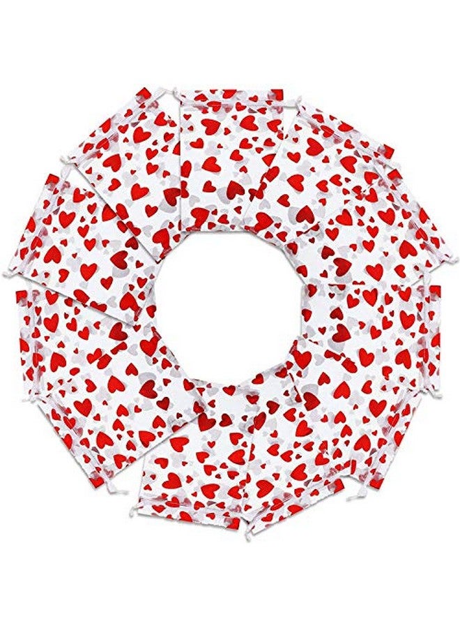 Moonear Heart Candy Bag Organza Jewelry Pouches Valentine'S Drawstring Gift Pouch For Valentine'S Day Wedding Party Favor(50Pcs) - Image 5