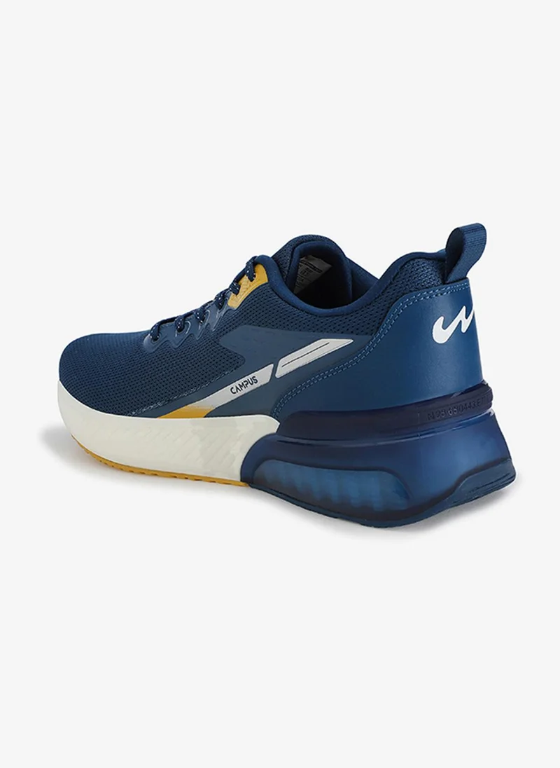 CAMPUS Men Promote Memory Foam Lace-Up Running Shoes-MBlu-Golden