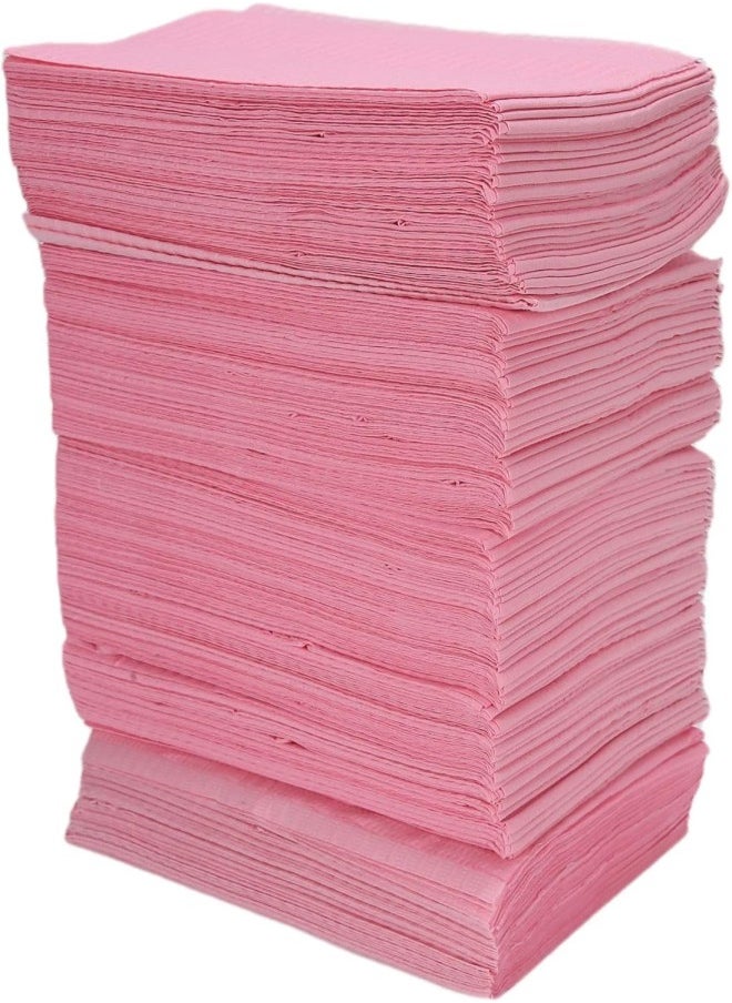 silvercnc Dental Bibs Sheets Cloths Tattoo Table Covers 125pcs Pink Square Clean Waterproof Pad for Tattooing Piercing 