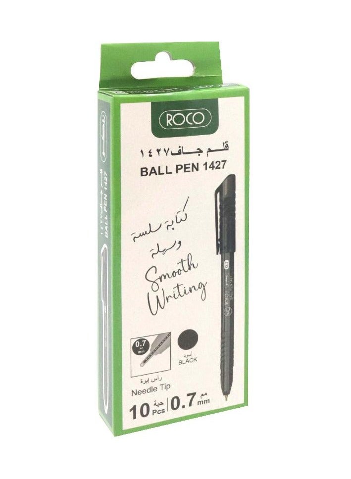 ROCO Rollerball Pen Black 1427 With 0.7mm Needle Tip - Image 1