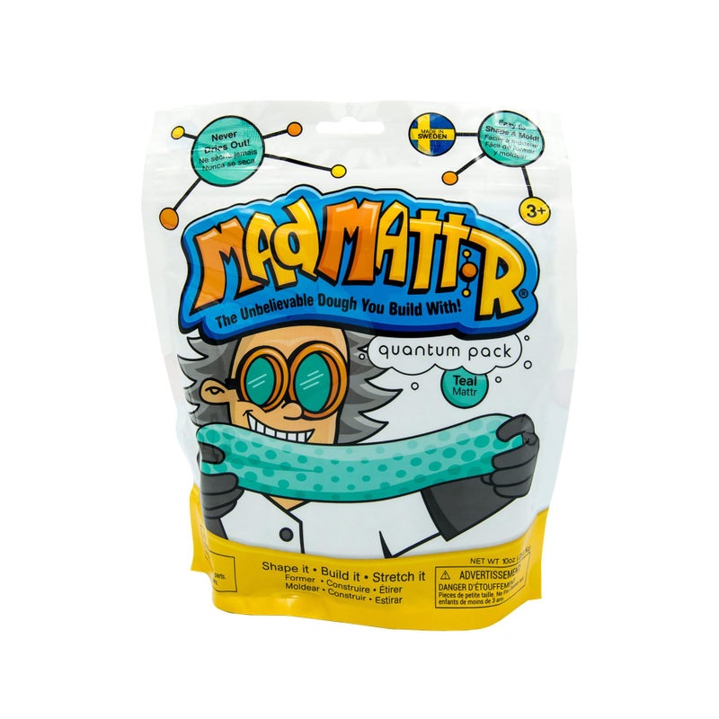 Mad Mattr is The Addictive, Super-Soft, and Satisfying Dough-Like Material That Shapes and molds Easily and Never Dries Out (Teal, 10oz) - Image 2