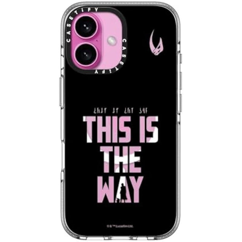 Casetify Clear iPhone 16 Case 【Mandalorian Co-Lab/Not Yellowing / 6.6ft Drop Protection/Compatible with Magsafe】 - This is The Way - Black Case - Clear - Image 2
