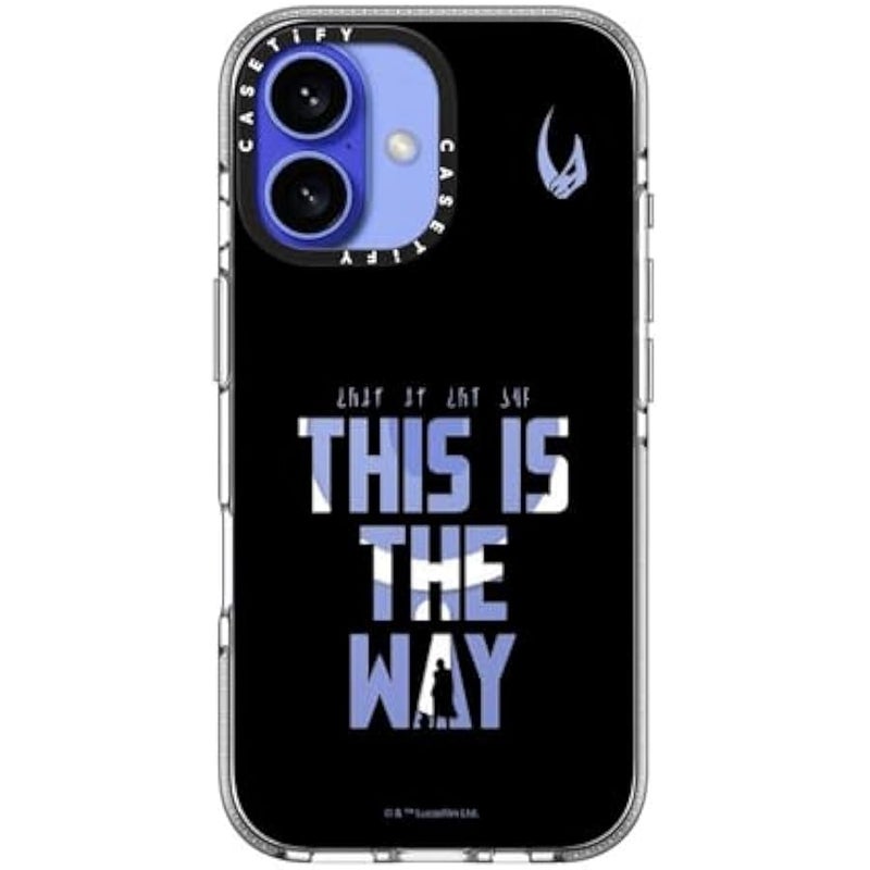 Casetify Clear iPhone 16 Case 【Mandalorian Co-Lab/Not Yellowing / 6.6ft Drop Protection/Compatible with Magsafe】 - This is The Way - Black Case - Clear - Image 3