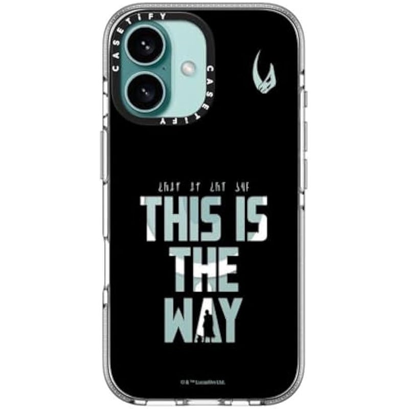 Casetify Clear iPhone 16 Case 【Mandalorian Co-Lab/Not Yellowing / 6.6ft Drop Protection/Compatible with Magsafe】 - This is The Way - Black Case - Clear - Image 4
