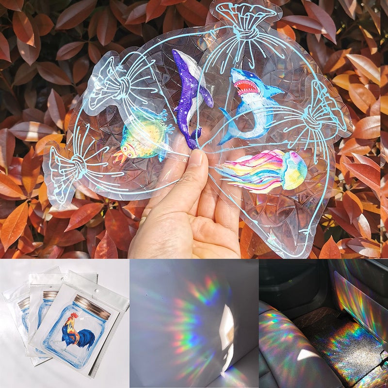 Rps053-105 Rainbow Prism Electrostatic Glass Sticker Glue-Free Pvc Film Window Film - Image 2