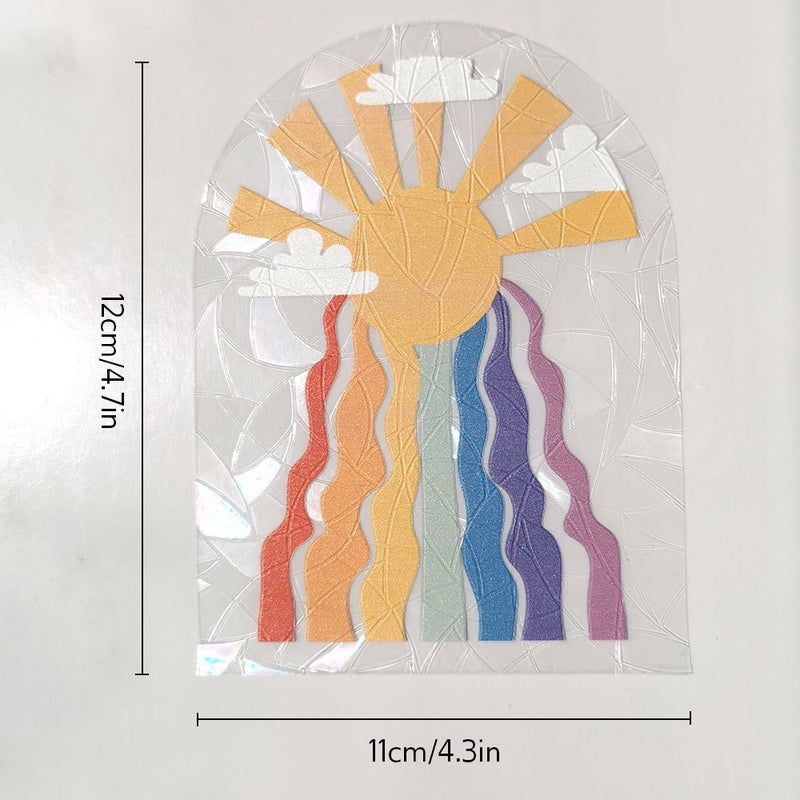 Rps053-105 Rainbow Prism Electrostatic Glass Sticker Glue-Free Pvc Film Window Film - Image 1