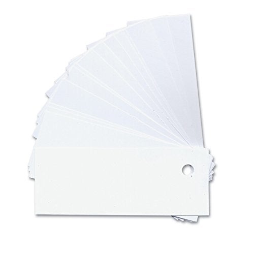 MaxiAids White Plastic Labeling Tags with Holes- 50-Pk - Image 1