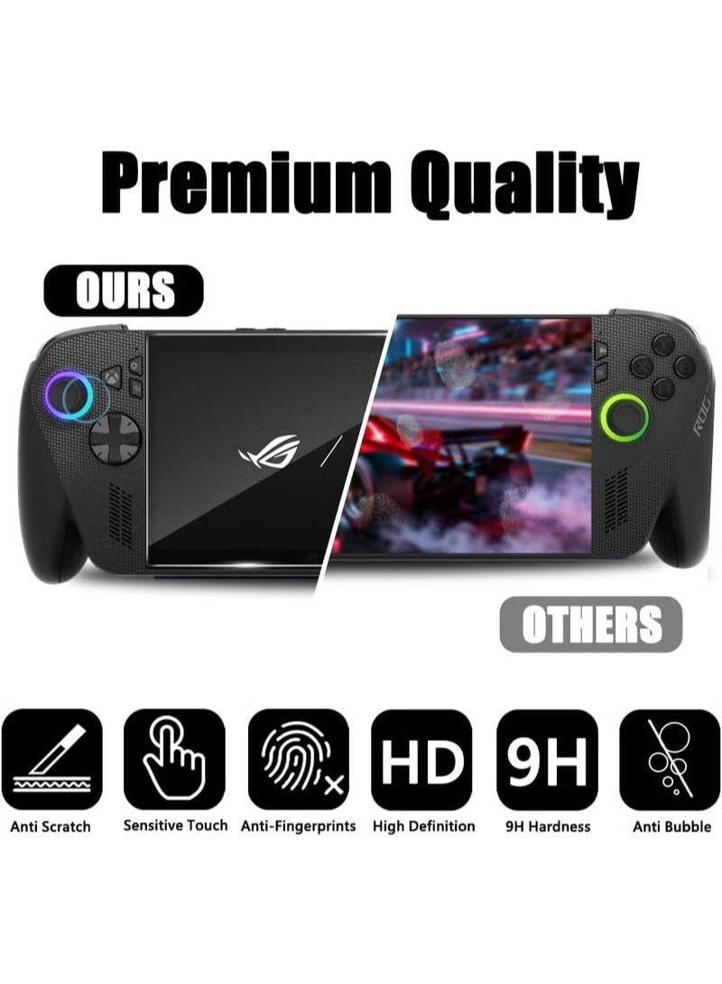 Risen 2 Pack Screen Protector for ASUS ROG Xbox Ally X/Xbox Ally 2025 / ROG Ally X 2024 / ROG Ally 2023 7 inch Tempered Glass, Transparent Ultra HD, Anti-Scratch, Anti-Fingerprint - Image 5