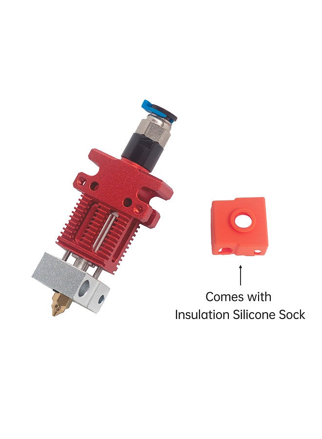 CR-6 SE All Metal  Nozzle Hot End Kit with Heat Block and 0.4mm Nozzle and Silicone Sock Compatible with  Ender 3/CR6 SE 3D Printer Parts  - Image 4