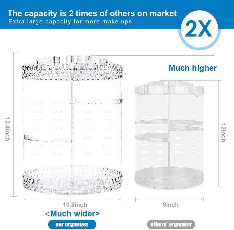 360 Makeup Organizer, Adjustable Acrylic Organizers and Storage with 7 Layers, Large Capacity Make Up Storage Organizer - Image 4