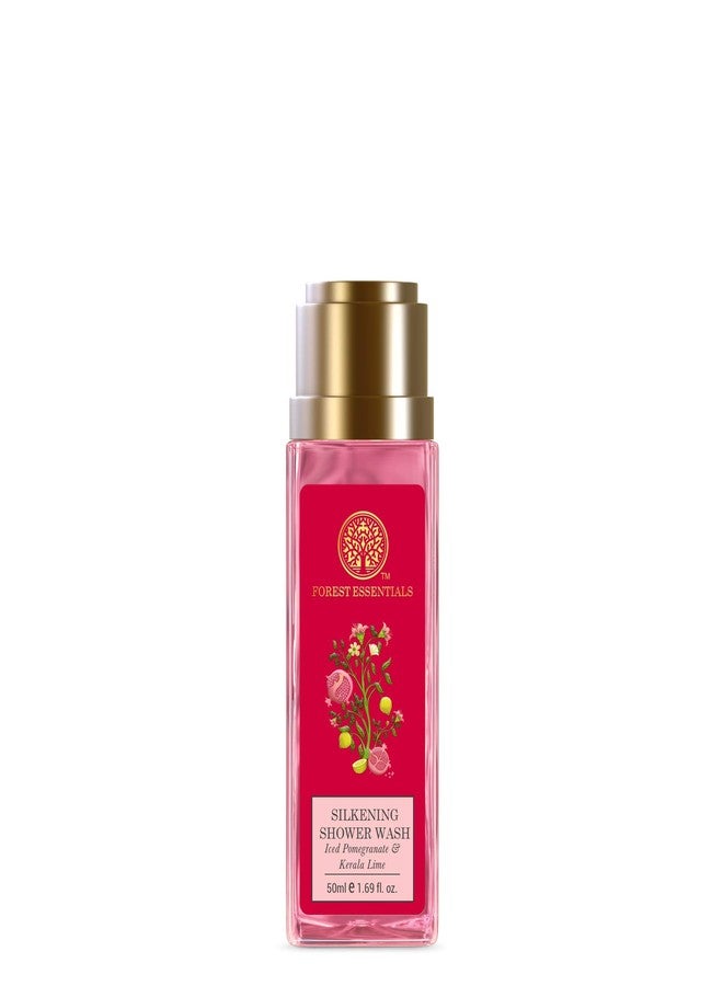 Forest Essentials Delicate Facial Cleanser Kashmiri Saffron & Neem& Forest Essentials Silkening Shower Wash Iced Pomegranate & Kerala Lime - Image 5