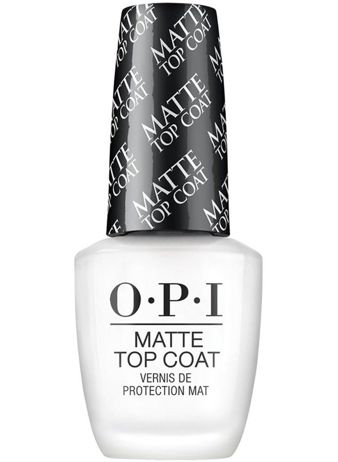 OPI Matte Top Coat | Nail Polish Matte Top Coat | Prevents Chipping, Protects Nails, Matte Finish - Image 1