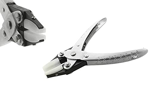 Spire Tools Double Nylon Jaw Flat Nose Pliers for Jewelry Making,Tool for Straightening Wires Repair and Crafts Precision Bending Pliers for Jewelry Making Beading Looping Shaping Wire DIY Hobbies - Image 4