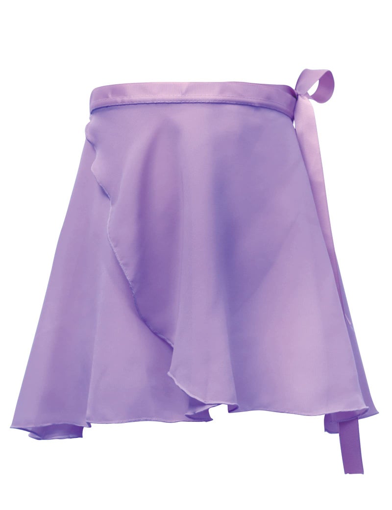Daydance Light Purple Women Ballet Skirts Adult Sheer Chiffon Over Scarf for Dancing Leotards - Image 1