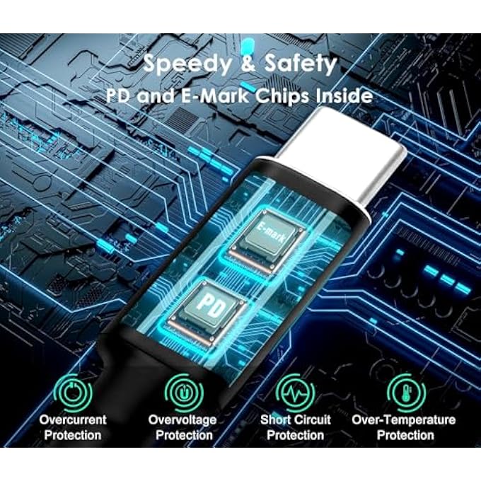 rayihni محولات USB C إلى DC 10 قطع مجموعة قابس الطاقة، كابل طاقة 100 واط PD وموصل أسطواني دائري 5.5X2.1 مم لشحن اللابتوب، متوافق مع سوني، توشيبا، سامسونج، أيسر، أسوس، لينوفو، ديل، HP - Image 3