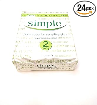 24 x Simple Pure Soap for Sensitive Skin 2 x 125g